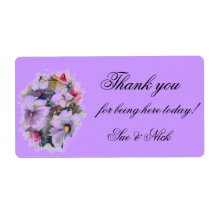 WILFLOWERS thank you  favor Labels