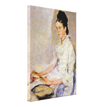 Wilhelm Leibl - Countess Rosine Treuberg Canvas Print