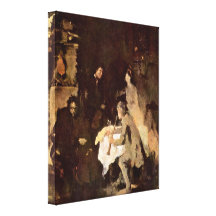 Wilhelm Maria Hubertus Leibl - Concert Study Canvas Print
