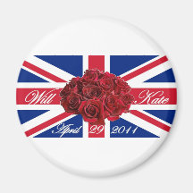 Will and Kate 2011 Limited Edition Commemorative Fridge Magnets