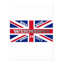 Will and Kate Winning Wedding Postcard