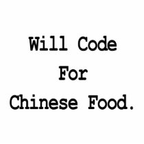 will code for chinese food photo sculpture