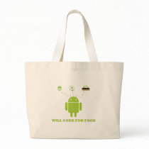 Will Code For Food (Android Software Developer) Canvas Bag
