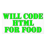 Will Code HTML For Food
