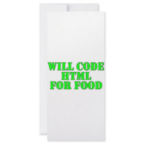 Will Code HTML For Food