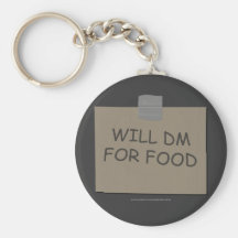 Will DM For Food Keychain