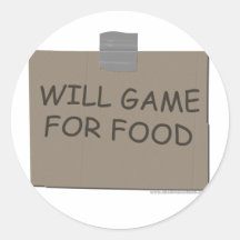 Will Game For Food Sticker