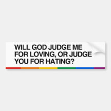 WILL GOD JUDGE ME OR YOU - .png Bumper Sticker