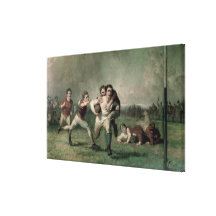 Will he do it? gallery wrapped canvas