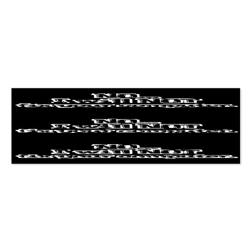 Will NOT Fix Your Computer bookmark Business Cards