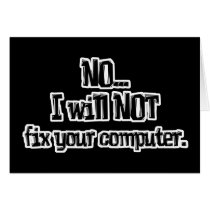 Will NOT Fix Your Computer Card
