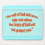 will of God sticker 1 Mouse Pad