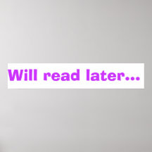 Will read for junkfood. print