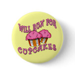 WILL RUN FOR CUPCAKES Running Tees & Gear Pins