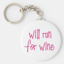 Will run for wine key chain