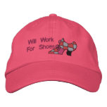 Will Work For Shoes Embroidered Hat