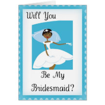 Will You Be My Bridesmaid Bridal Accessory Card
