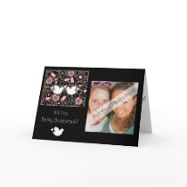Will You Be My Bridesmaid Card Love Birds