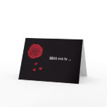 Will You Be My Bridesmaid? Card -- Rose & Hearts