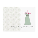 Will you be my Bridesmaid? Customizable Post Card