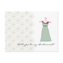 Will you be my Bridesmaid? Customizable Post Card