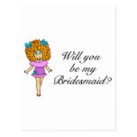 Will You Be My Bridesmaid (Girl) Post Card