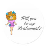 Will You Be My Bridesmaid (Girl) Sticker