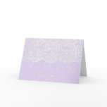 will you be my bridesmaid? lilac greeting cards