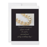 will you be my bridesmaid - pearls on black