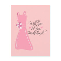 "Will you be my Bridesmaid?" Postcards