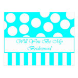 Will You Be My Bridesmaid Postcard