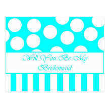 Will You Be My Bridesmaid Postcard