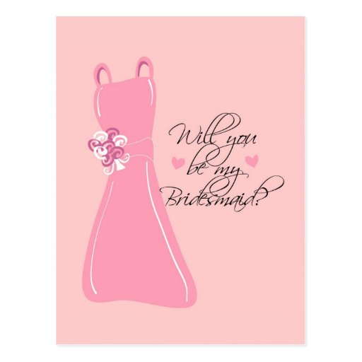 "Will you be my Bridesmaid?" Postcards