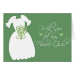 "Will you be my Flower Girl?" Greeting Card