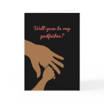 will you be my godfather in pink card ethnic