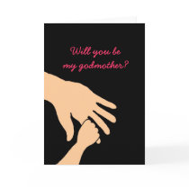 will you be my godmother card