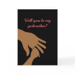 will you be my godmother in pink card ethnic