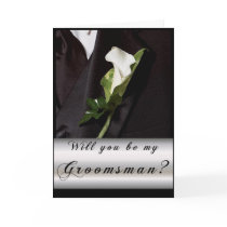 Will you be my Groomsman? Greeting Card