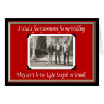 Will you be my Groomsman? - FUNNY Greeting Cards