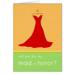 Will You Be My Maid of Honour? Card