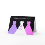 Will You Be My Maid of Honour Poem Card