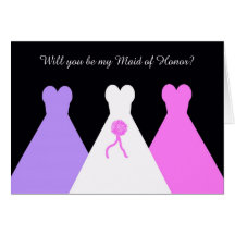 Will You Be My Maid of Honour Poem Card