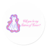 Will You Be My Matron Of Honor (Dress) Sticker