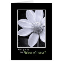 Will you be my Matron of Honour Card