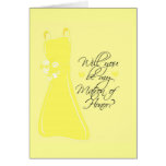 "Will you be my Matron of Honour?" Greeting Cards