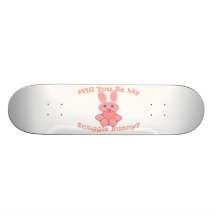 Will You Be My Snuggle Bunny Skate Board Decks