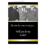 Will you be my Usher? - Classy Greeting Cards