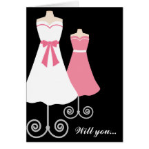 Will you? Custom Bridesmaid Card