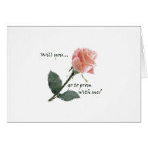 Will you go to prom with me? greeting card