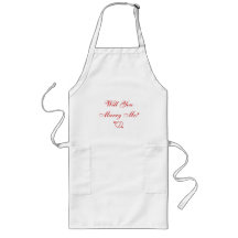 Will You Marry Me? apron